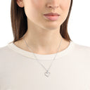 AMOR women's necklace, rhodium-plated 925 sterling silver, view 3