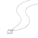 AMOR women's necklace, rhodium-plated 925 sterling silver, view 5