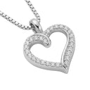 AMOR women's necklace, rhodium-plated 925 sterling silver, view 6