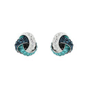 AMOR Ohrring (Ohrstecker) Damen, 925 Silber rhodiniert, Preciosa blau, Ansicht 3