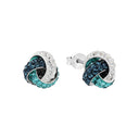 AMOR Ohrring (Ohrstecker) Damen, 925 Silber rhodiniert, Preciosa blau, Hauptbild