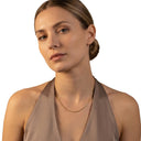AMOR unisex necklace, 585 gold, worn by model