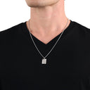 AMOR Anhänger (Halskette) Unisex, 925 Silber rhodiniert, Motiv "Ich liebe Dich" Herz, Ansicht 4