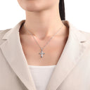 AMOR Anhänger (Halskette) Unisex, 925 Silber rhodiniert, Motiv Kreuz, Ansicht 2