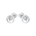 AMOR Ohrring (Ohrstecker) Damen, 925 Silber rhodiniert, Zirkonia weiß, Ansicht 4