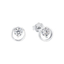 AMOR Ohrring (Ohrstecker) Damen, 925 Silber rhodiniert, Zirkonia weiß, Hauptbild