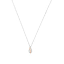 AMOR Halskette Damen, 925 Silber silber / rosévergoldet (bicolor), Zirkonia weiß, Hauptbild