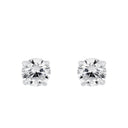 AMOR Ohrring (Ohrstecker) Damen, 925 Silber rhodiniert, Zirkonia weiß, Ansicht 3
