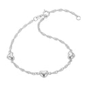 AMOR unisex bracelet, rhodium-plated 925 sterling silver, view 4