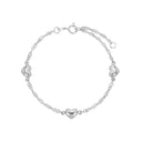 AMOR unisex bracelet, rhodium-plated 925 sterling silver, main image