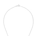 AMOR Halskette Damen, 925 Silber rhodiniert, Zirkonia weiß, Verschluss