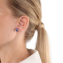 AMOR Ohrring (Ohrstecker) Damen, 925 Silber rhodiniert, Preciosa weiß, Ansicht 2