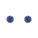 AMOR Ohrring (Ohrstecker) Damen, 925 Silber rhodiniert, Kristallglas blau, Ansicht 3