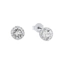 AMOR Ohrring (Ohrstecker) Damen, 925 Silber rhodiniert, Zirkonia weiß, Hauptbild