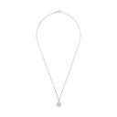 AMOR Halskette Damen, 925 Silber rhodiniert, Motiv Blume, Zirkonia weiß, Ansicht 3
