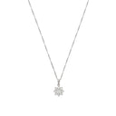 AMOR Halskette Damen, 925 Silber rhodiniert, Motiv Blume, Zirkonia weiß, Hauptbild