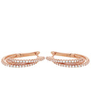 AMOR Ohrring (Creolen) Damen, 925 Silber rosé vergoldet, Ansicht 4