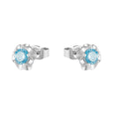 AMOR women's stud earrings, rhodium-plated 925 sterling silver, view 5