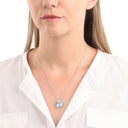 AMOR Halskette Damen, 925 Silber rhodiniert, Motiv Herz, Zirkonia weiß, Ansicht 2