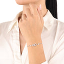 AMOR Armband Damen, 925 Silber rhodiniert, Motiv Stern, Zirkonia weiß, Ansicht 2
