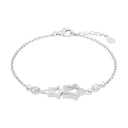 AMOR Armband Damen, 925 Silber rhodiniert, Motiv Stern, Zirkonia weiß, Hauptbild