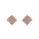 AMOR Ohrring (Ohrstecker) Damen, 925 Silber rosé vergoldet, Zirkonia weiß, Ansicht 3