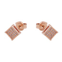 AMOR Ohrring (Ohrstecker) Damen, 925 Silber rosé vergoldet, Zirkonia weiß, Ansicht 4