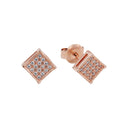 AMOR Ohrring (Ohrstecker) Damen, 925 Silber rosé vergoldet, Zirkonia weiß, Hauptbild