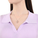 AMOR Halskette Damen, 925 Silber silber / rosévergoldet (bicolor), Motiv Herz Infinity, Zirkonia weiß, Ansicht 2