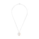 AMOR Halskette Damen, 925 Silber silber / rosévergoldet (bicolor), Motiv Herz Infinity, Zirkonia weiß, Ansicht 3