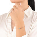 AMOR Armband Damen, 925 Silber silber / rosévergoldet (bicolor), Motiv Infinity, Zirkonia weiß, Ansicht 2