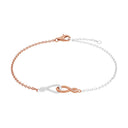 AMOR Armband Damen, 925 Silber silber / rosévergoldet (bicolor), Motiv Infinity, Zirkonia weiß, Hauptbild