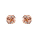 AMOR Ohrring (Ohrstecker) Damen, 925 Silber rosé vergoldet, Zirkonia weiß, Ansicht 3