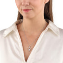 AMOR Halskette Damen, 925 Silber silber / rosévergoldet (bicolor), Motiv Herz, Zirkonia weiß, Ansicht 2