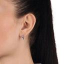 AMOR Ohrring (Creolen) Unisex, 925 Silber rhodiniert, Ansicht 2