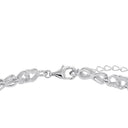 AMOR Armband Damen, 925 Silber rhodiniert, Zirkonia weiß, Verschluss