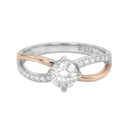 AMOR Ring Women, 925 Silber silber / rosévergoldet (bicolor), Ansicht 3
