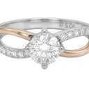 AMOR Ring Women, 925 Silber silber / rosévergoldet (bicolor), Ansicht 5