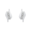 AMOR Ohrring (Ohrstecker) Damen, 925 Silber rhodiniert, Zirkonia weiß, Ansicht 3