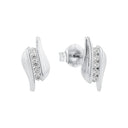 AMOR Ohrring (Ohrstecker) Damen, 925 Silber rhodiniert, Zirkonia weiß, Hauptbild