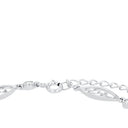 AMOR Armband Damen, 925 Silber rhodiniert, Zirkonia weiß, Verschluss
