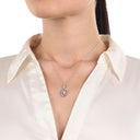 AMOR Halskette Damen, 925 Silber rhodiniert, Motiv Herz, Ansicht 2