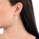 AMOR Ohrring (Ohrhänger) Damen, 925 Silber rhodiniert, Zirkonia weiß, Ansicht 2