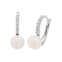 AMOR Ohrring (Ohrhänger) Damen, 925 Silber rhodiniert, Zirkonia weiß, Hauptbild