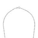 AMOR Halskette Unisex, 925 Silber rhodiniert, Verschluss