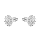 AMOR women's stud earrings, rhodium-plated 925 sterling silver, view 5