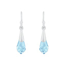 AMOR Ohrring (Ohrhänger) Damen, 925 Silber rhodiniert, Preciosa blau, Ansicht 3