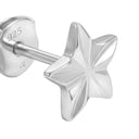 AMOR women's stud earrings, rhodium-plated 925 sterling silver, view 4