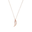 AMOR Halskette Damen, 925 Silber rosé vergoldet, Motiv Flügel, Zirkonia weiß, Hauptbild