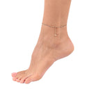 AMOR Fußkette Unisex, 925 Silber rosé vergoldet, Motiv Herz, Ansicht 2